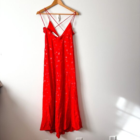 Zara ZW Strappy Midi Dress NWT Red Size Small Blogger Fav - Picture 10 of 14